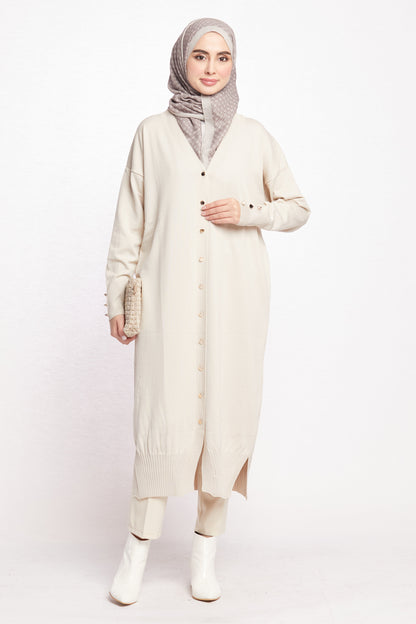 Long V-Neck Cardigan