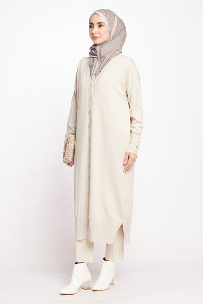 Long V-Neck Cardigan