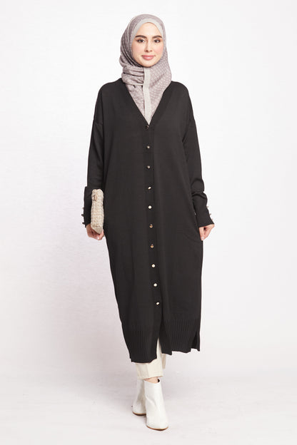 Long V-Neck Cardigan