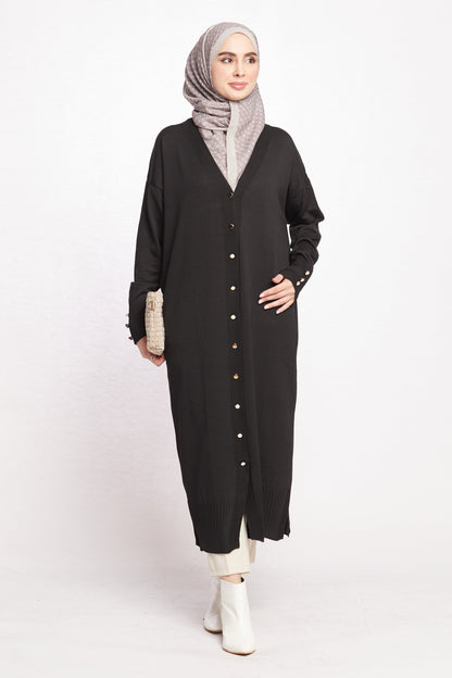 Long V-Neck Cardigan