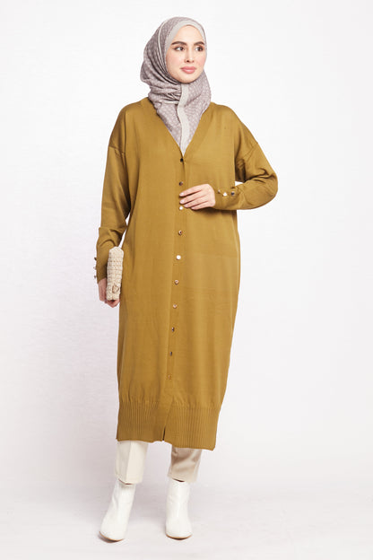 Long V-Neck Cardigan