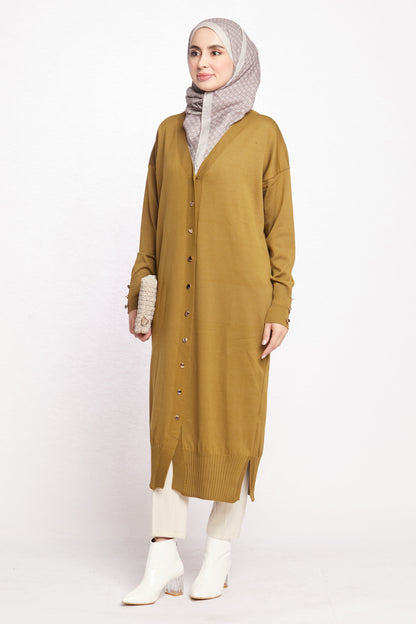 Long V-Neck Cardigan