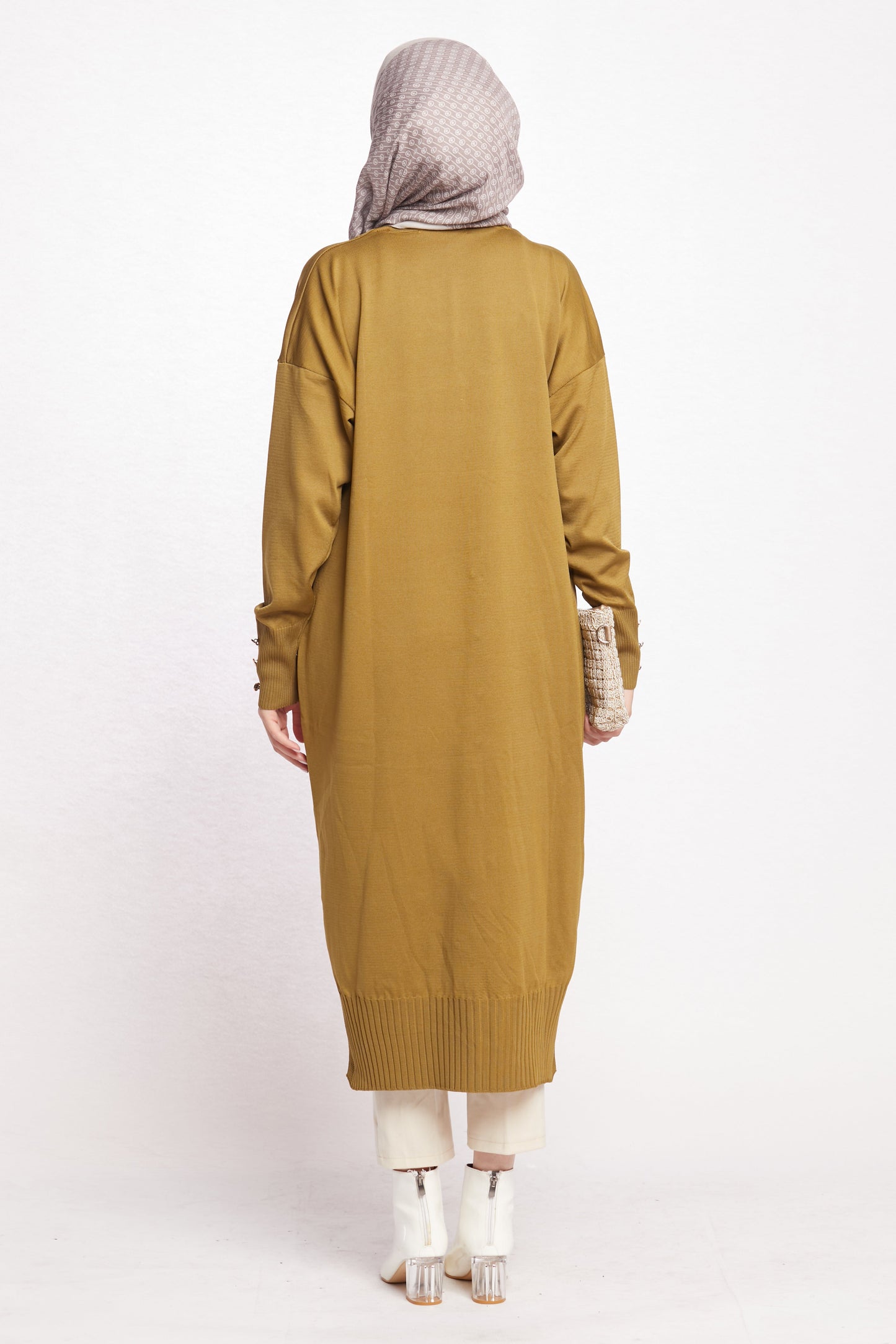 Long V-Neck Cardigan