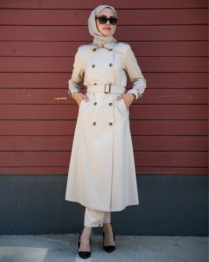 Polo Collar Unlined Trench Coat