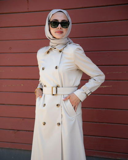 Polo Collar Unlined Trench Coat