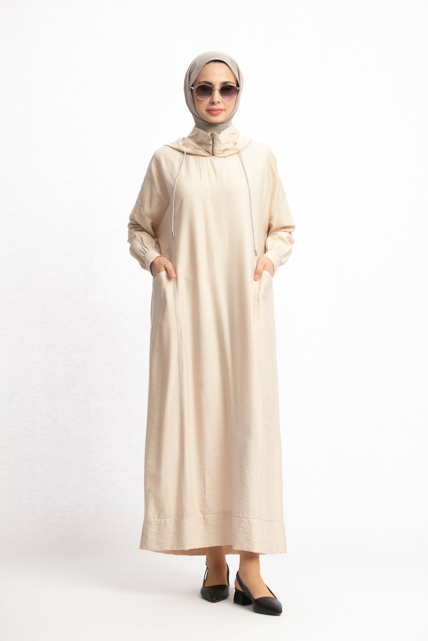 Hooded Long Casual Maxi Dress