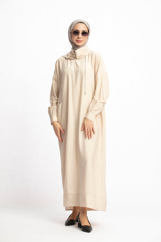 Hooded Long Casual Maxi Dress