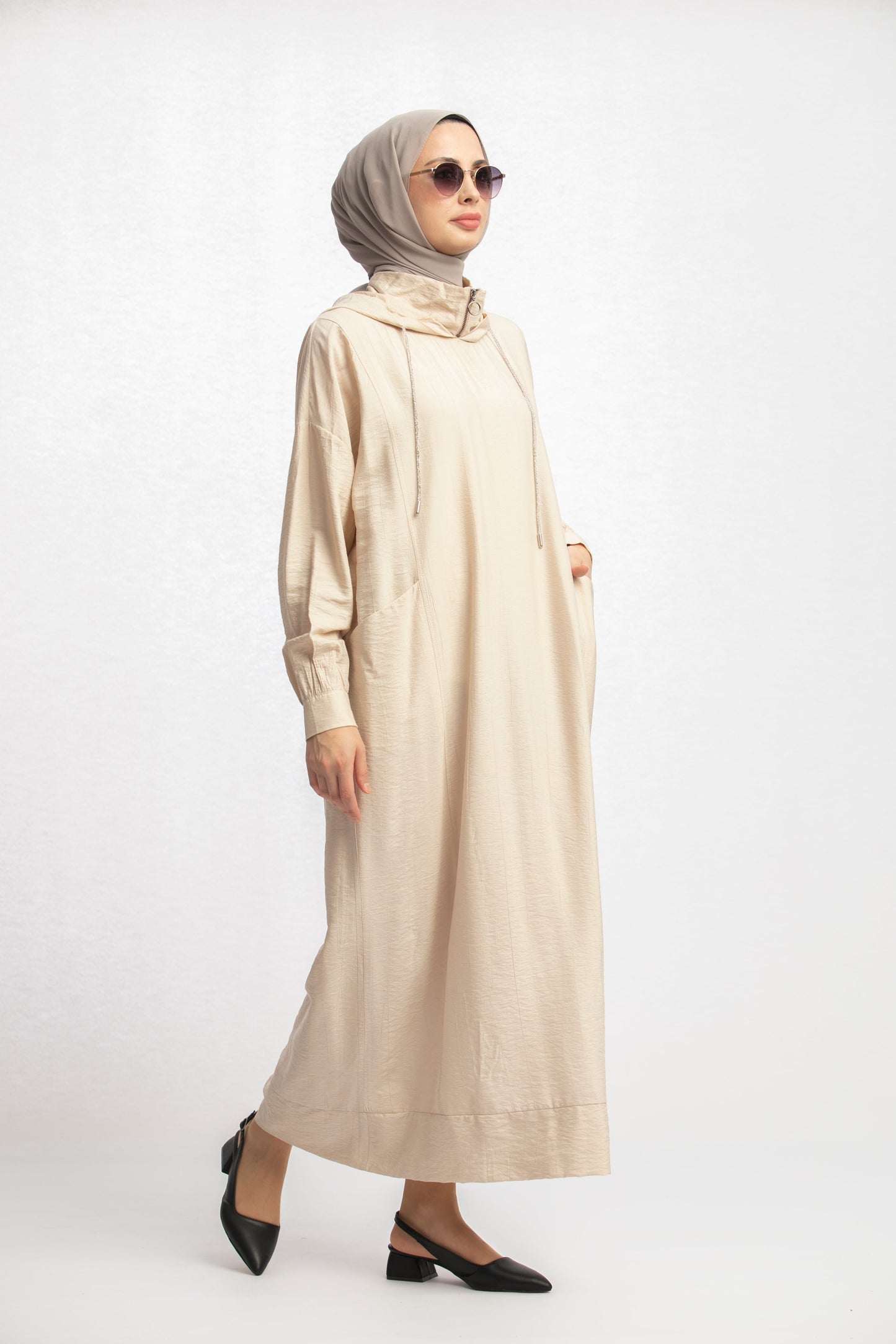 Hooded Long Casual Maxi Dress