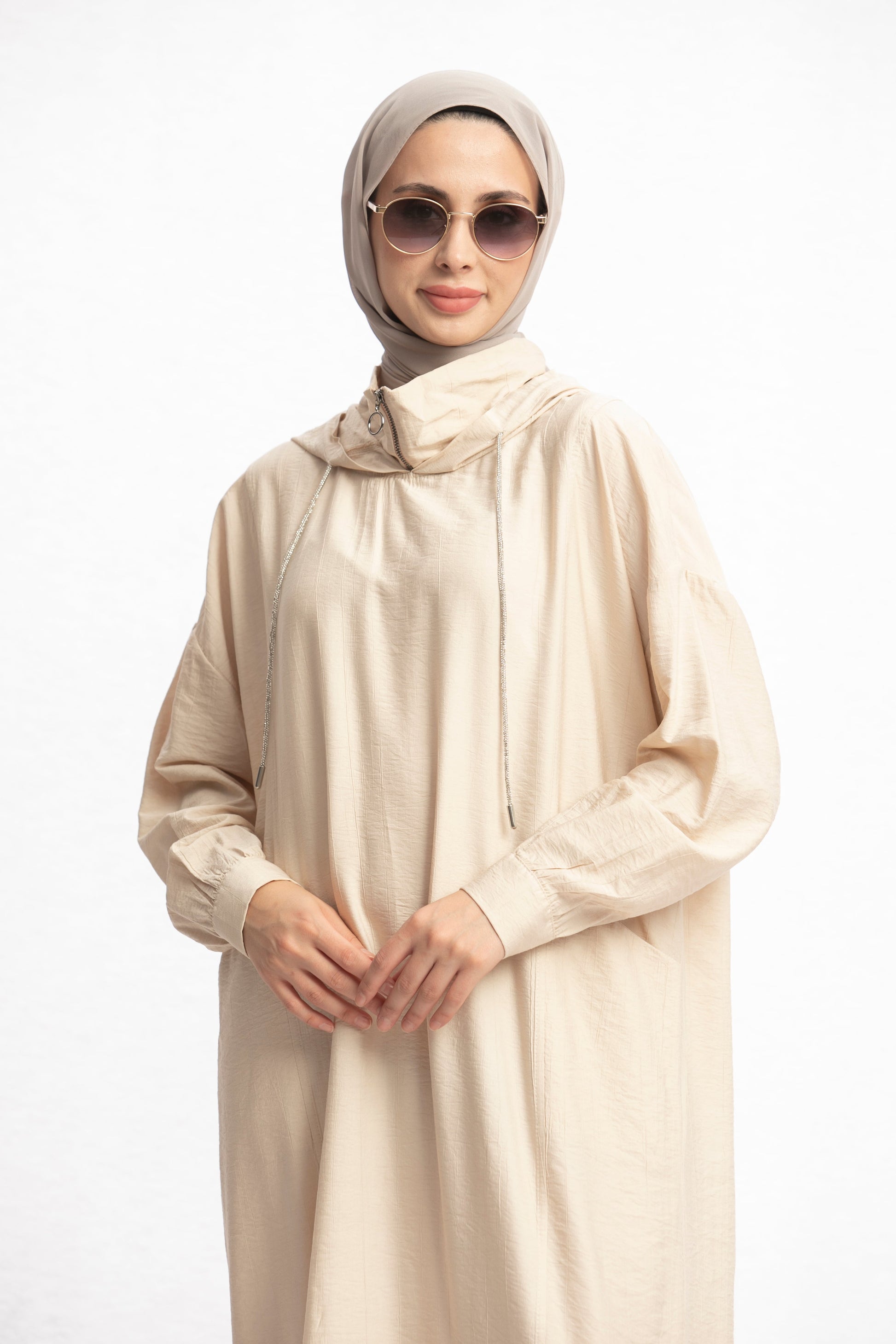 Hooded Long Casual Maxi Dress