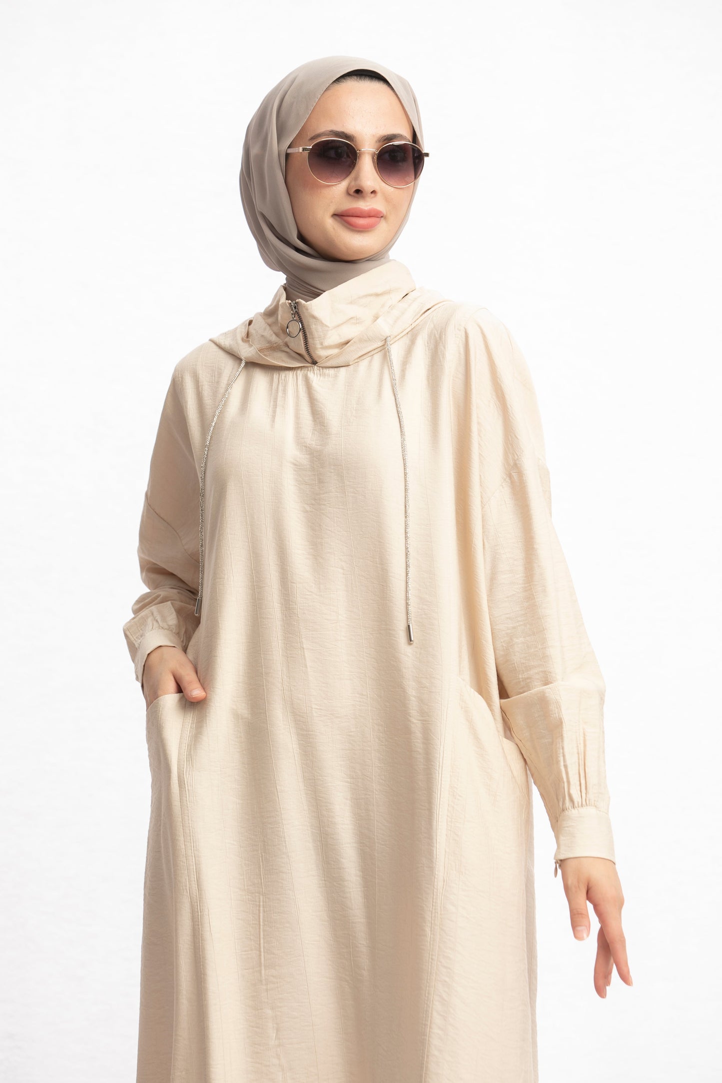 Hooded Long Casual Maxi Dress