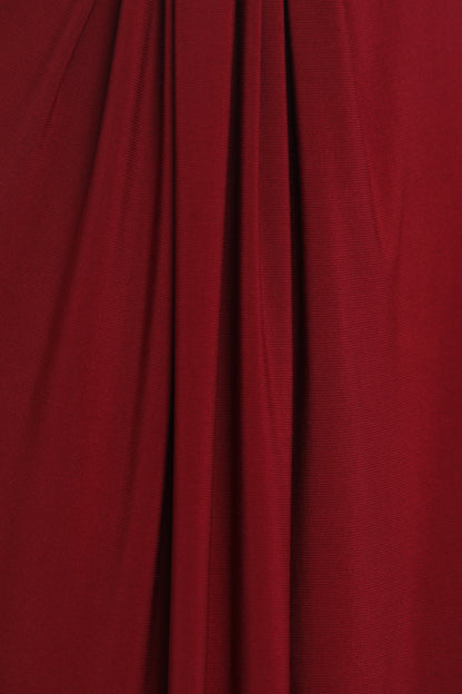 Ruched Dress with Accessory