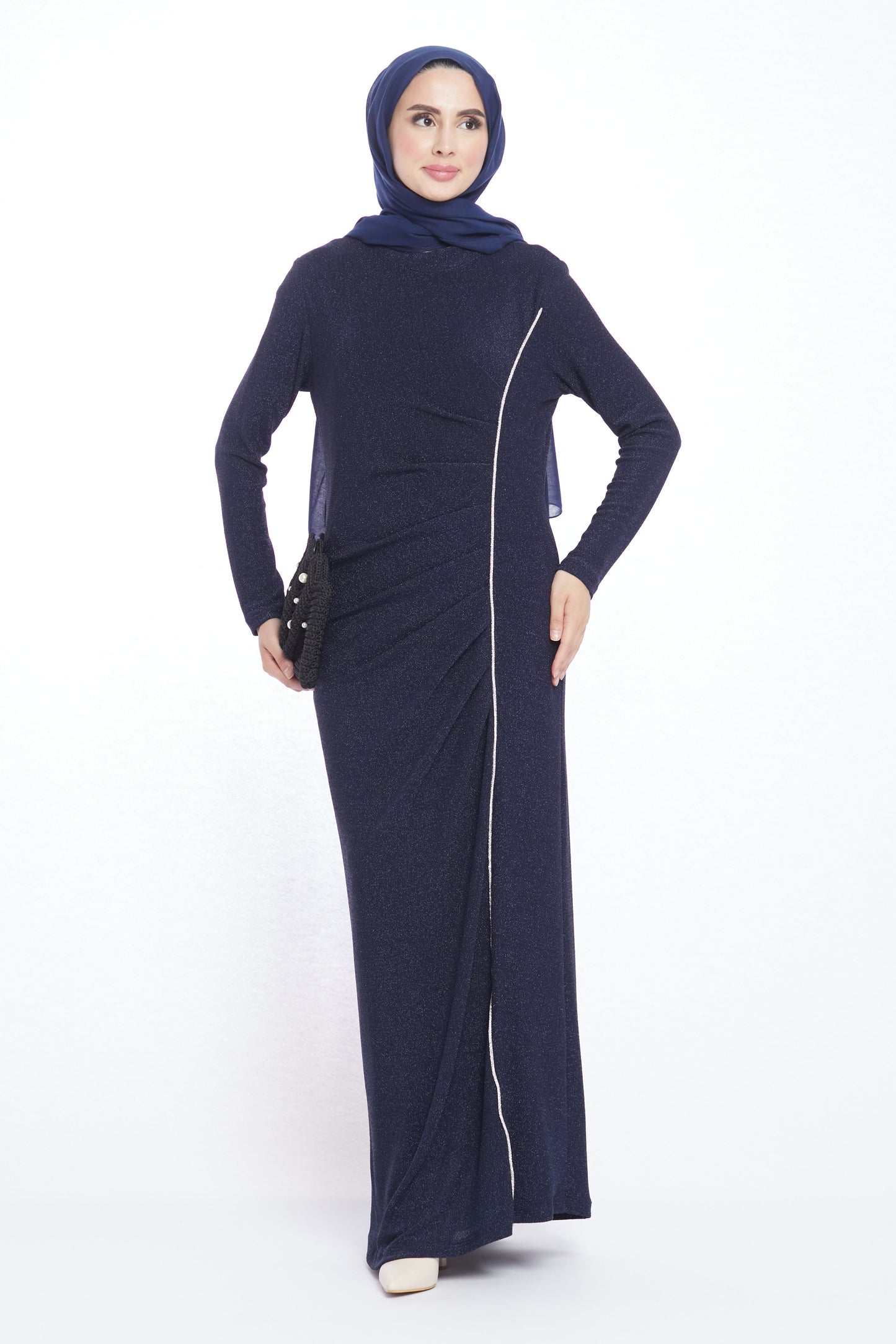 Patterned Stone Detail Dress