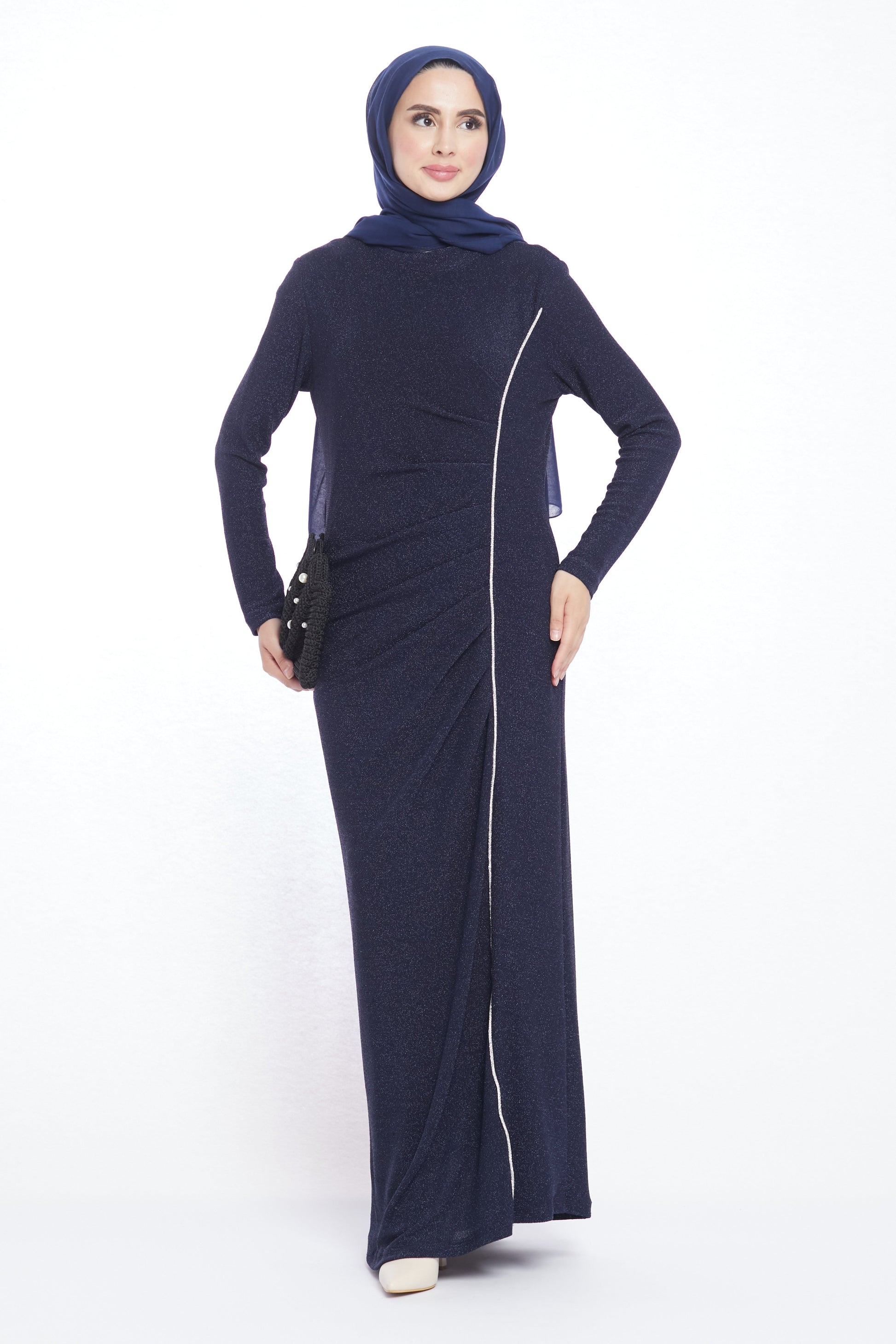 Patterned Stone Detail Dress