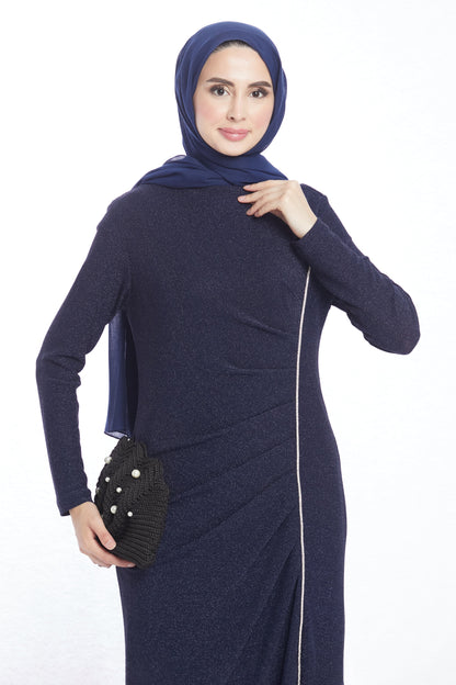 Patterned Stone Detail Dress