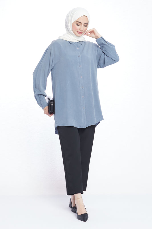 Modern Design Oversize Tencel Women’s Shirt