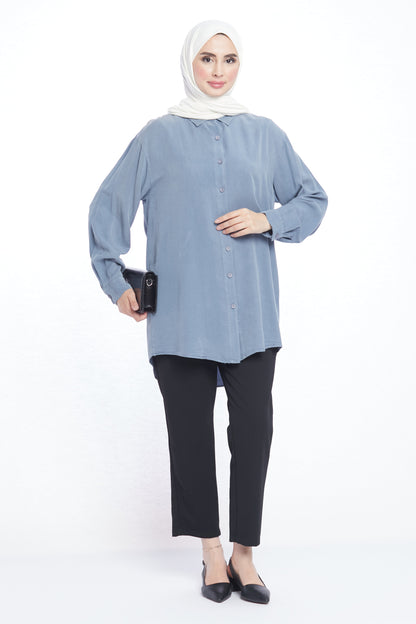 Modern Design Oversize Tencel Women’s Shirt