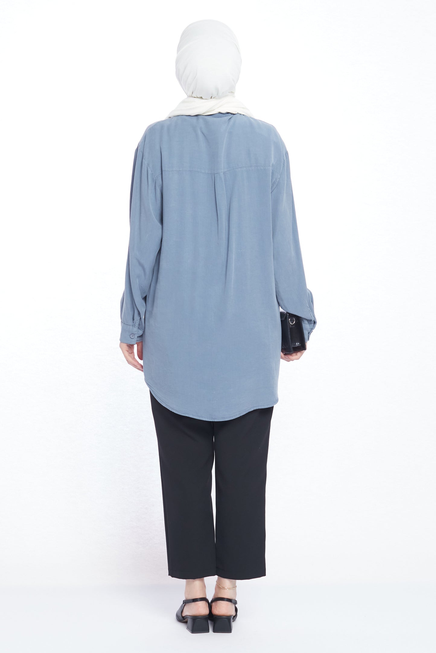 Modern Design Oversize Tencel Women’s Shirt
