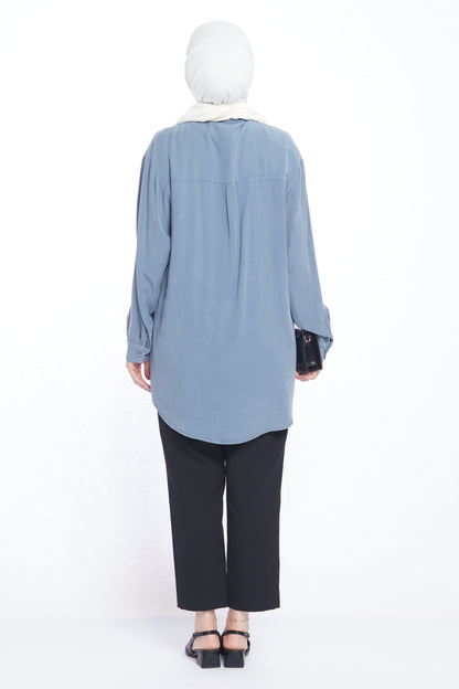 Modern Design Oversize Tencel Women’s Shirt