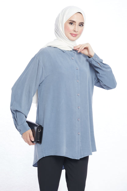 Modern Design Oversize Tencel Women’s Shirt