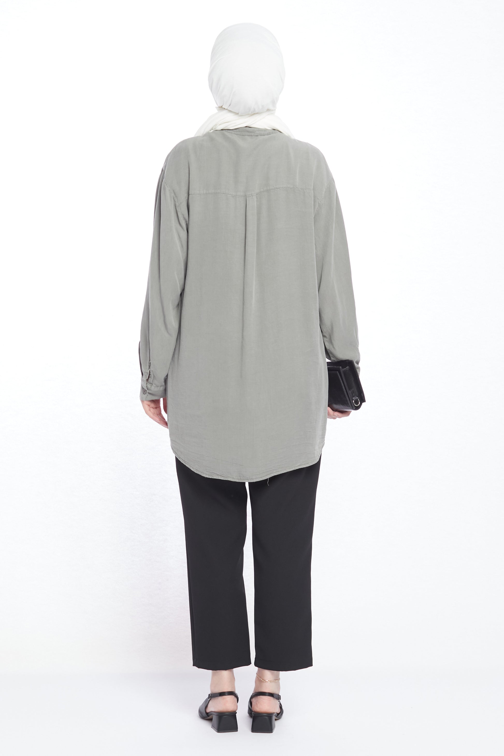 Modern Design Oversize Tencel Women’s Shirt