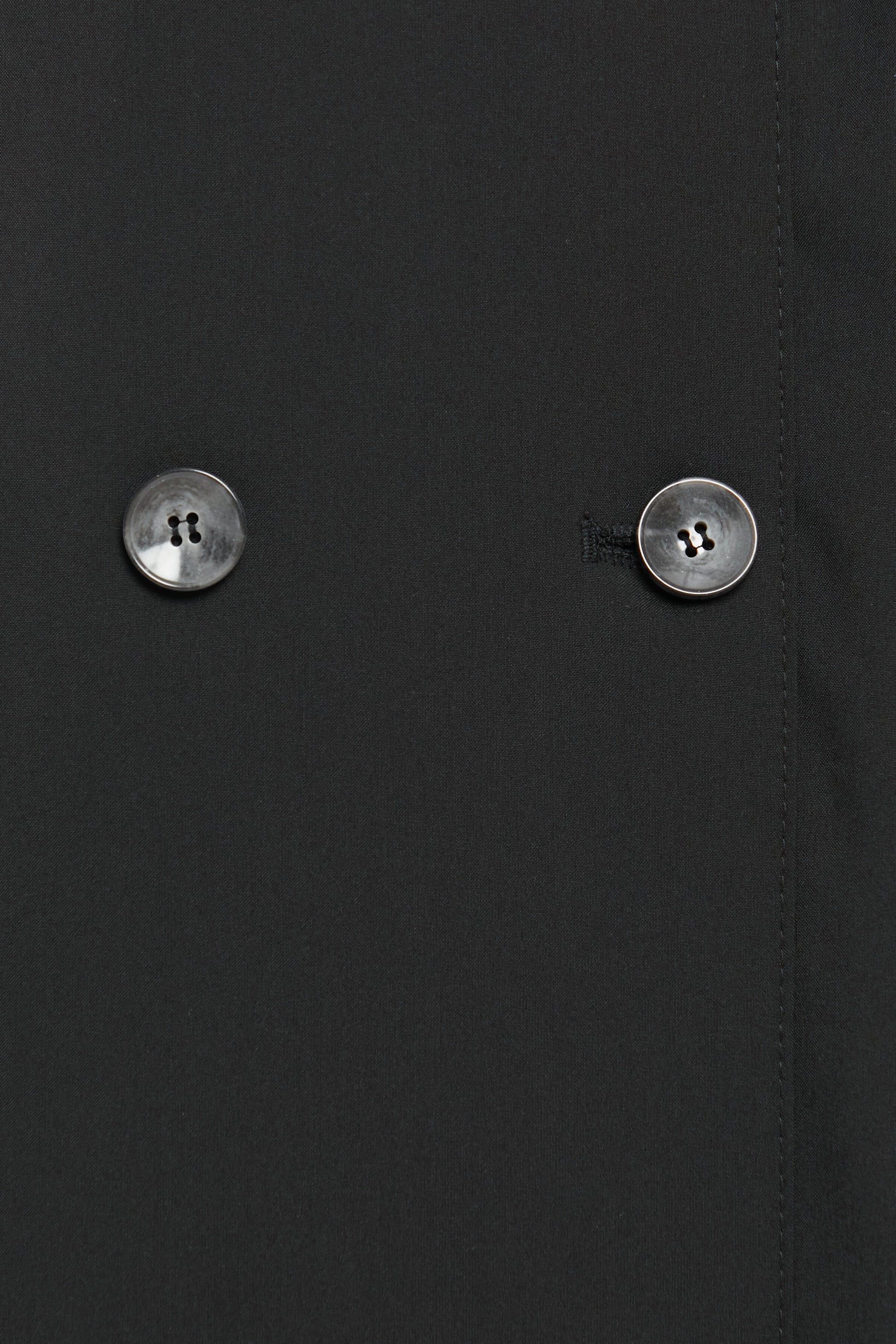 Polo Collar Epaulette and Belt Detail Trench Coat
