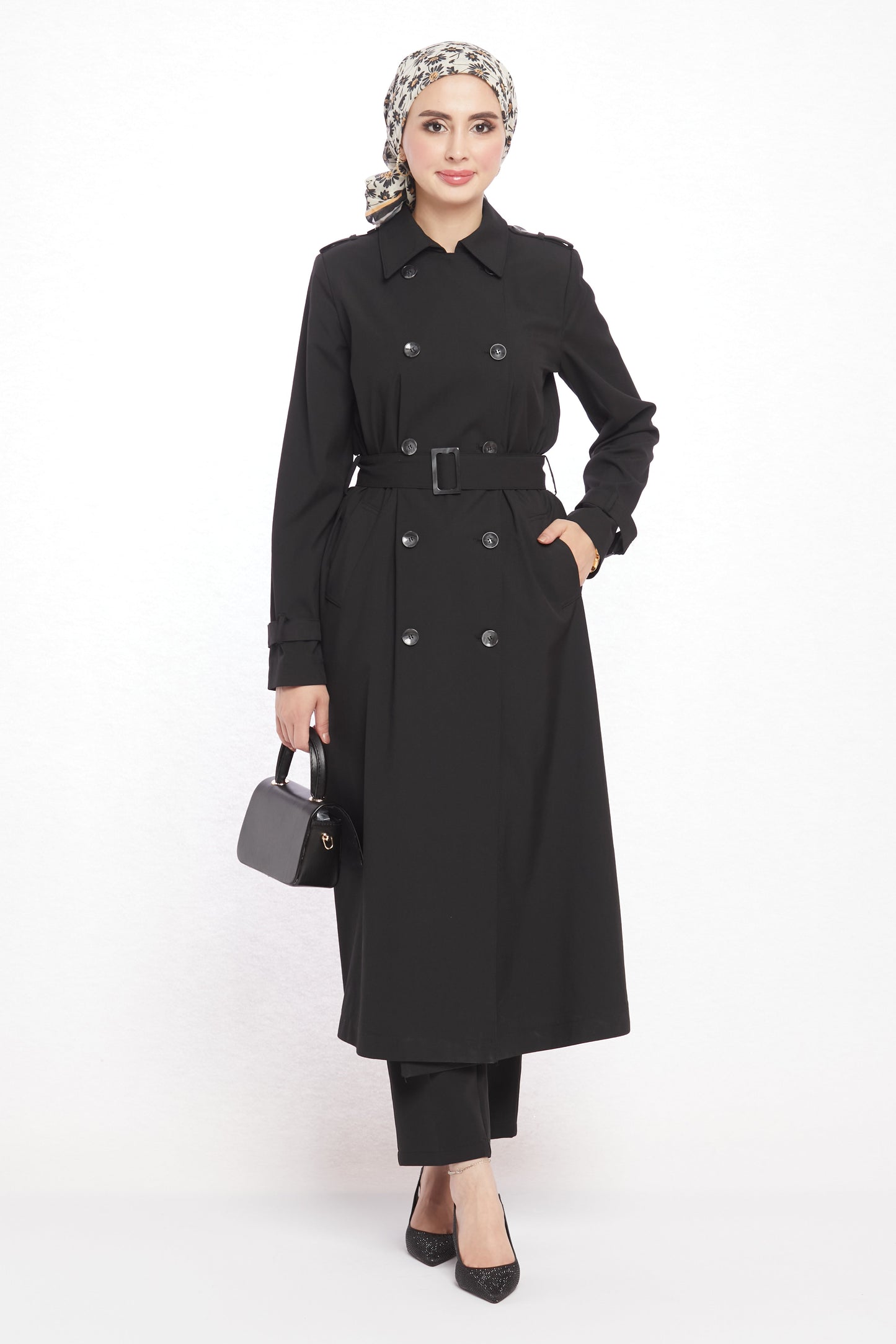 Polo Collar Unlined Trench Coat
