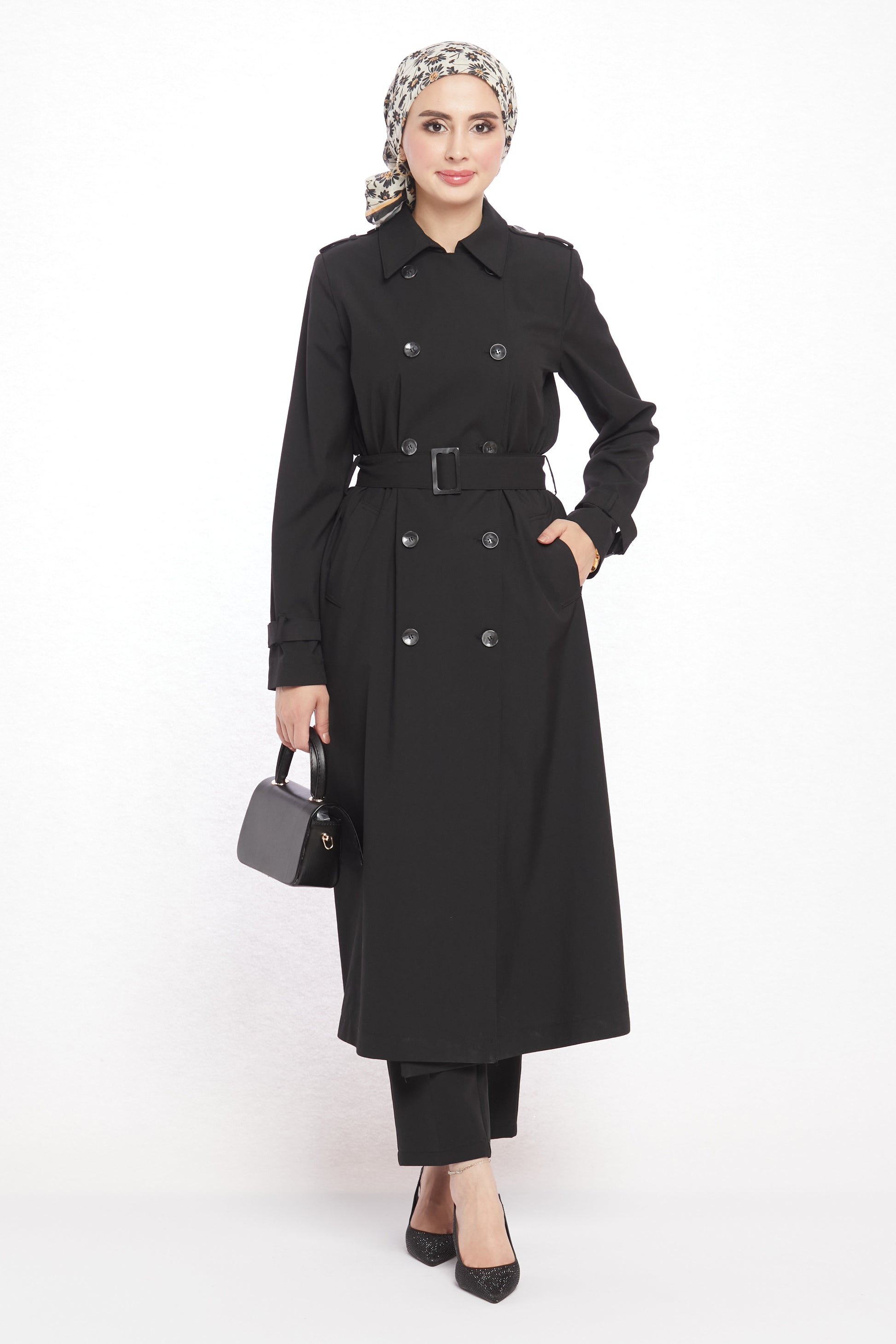 Polo Collar Unlined Trench Coat