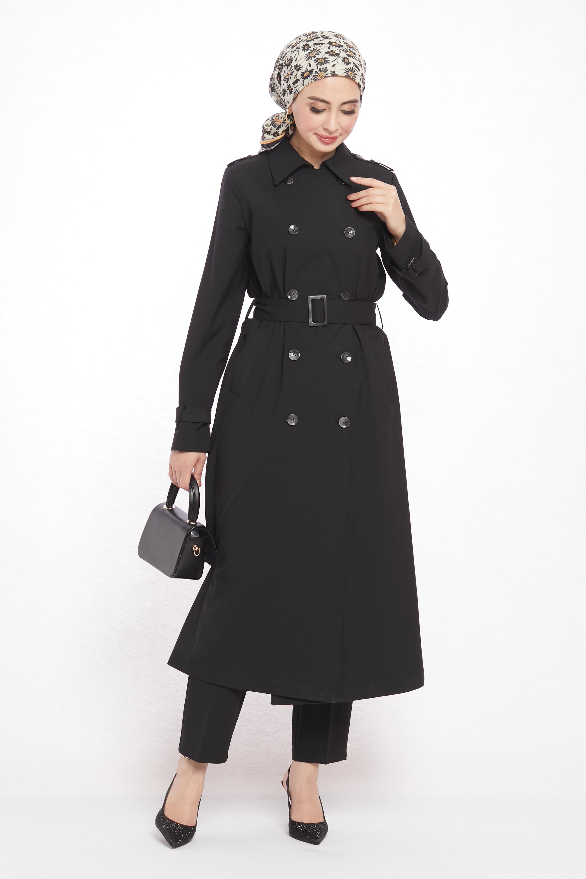 Polo Collar Unlined Trench Coat