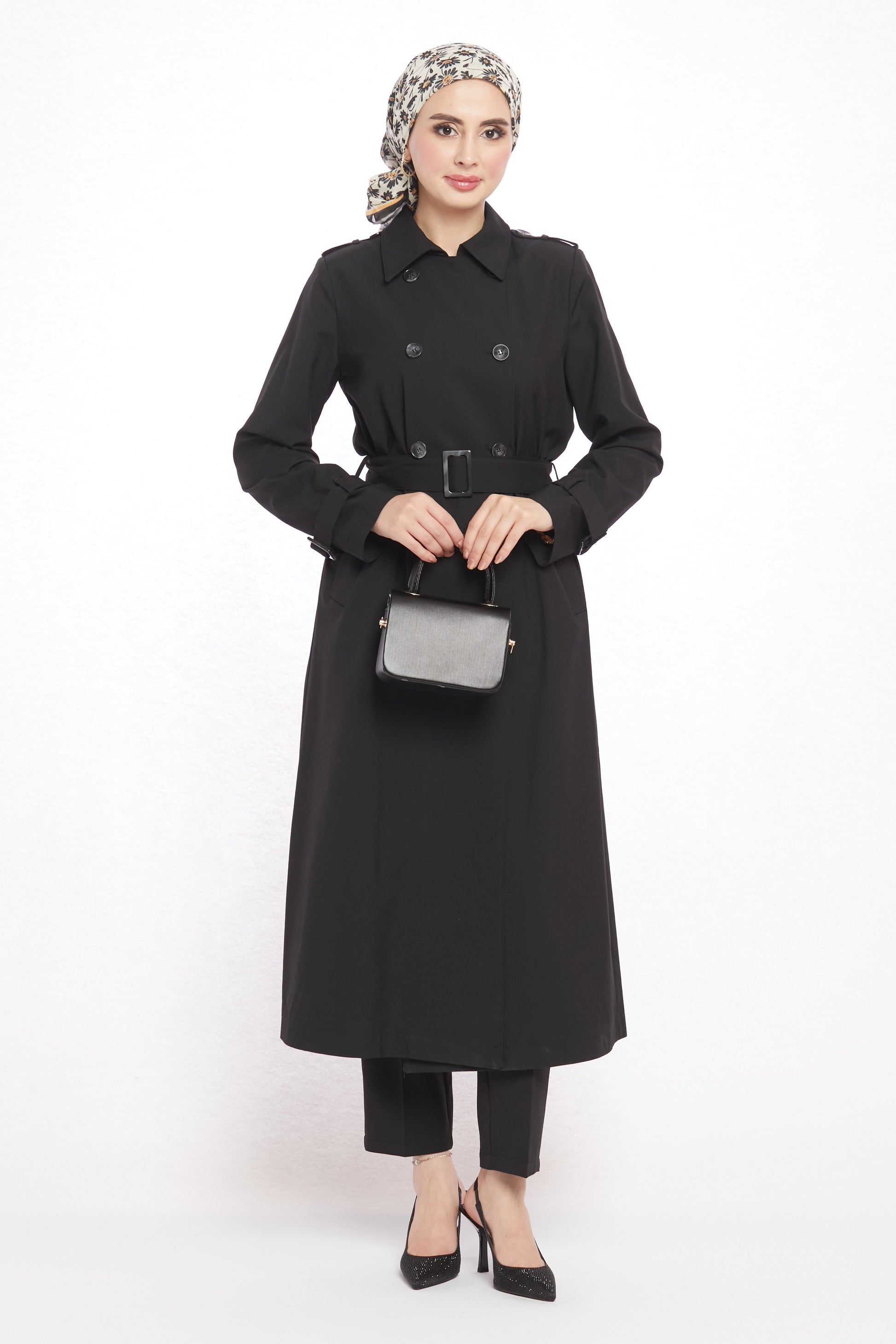 Polo Collar Unlined Trench Coat
