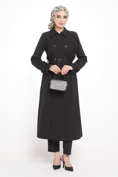 Polo Collar Unlined Trench Coat