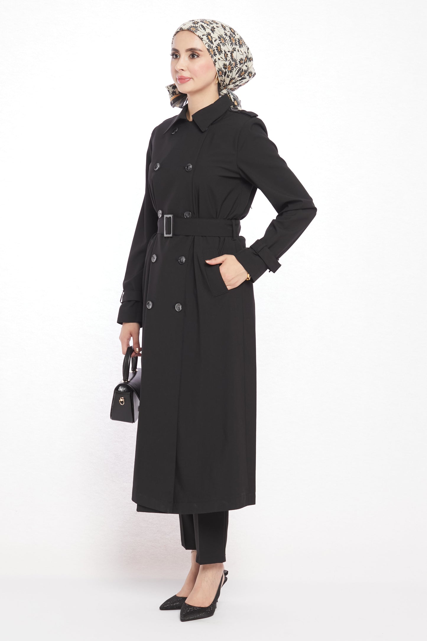 Polo Collar Unlined Trench Coat