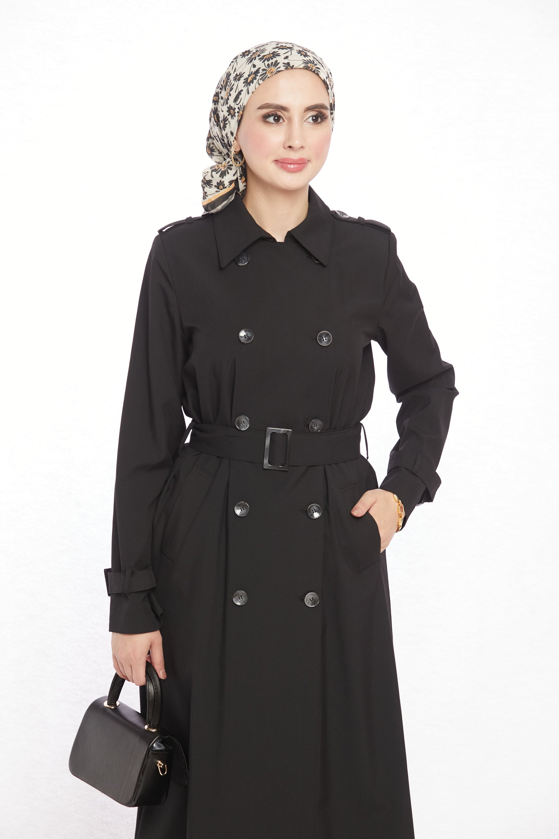 Polo Collar Unlined Trench Coat