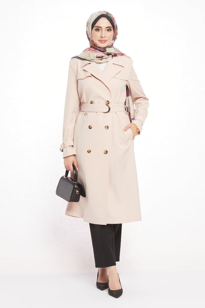 V-Neck Spring Trench Coat Without Lining