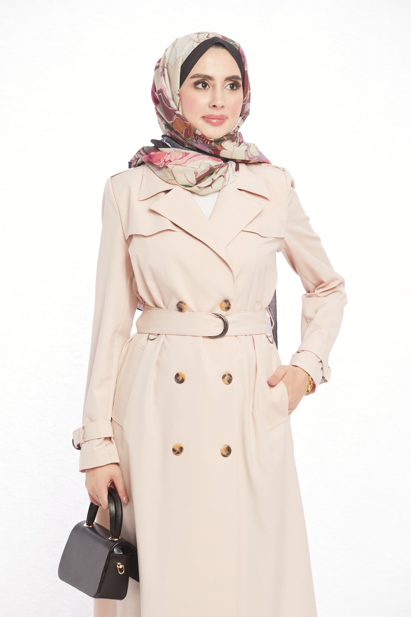 V-Neck Spring Trench Coat Without Lining