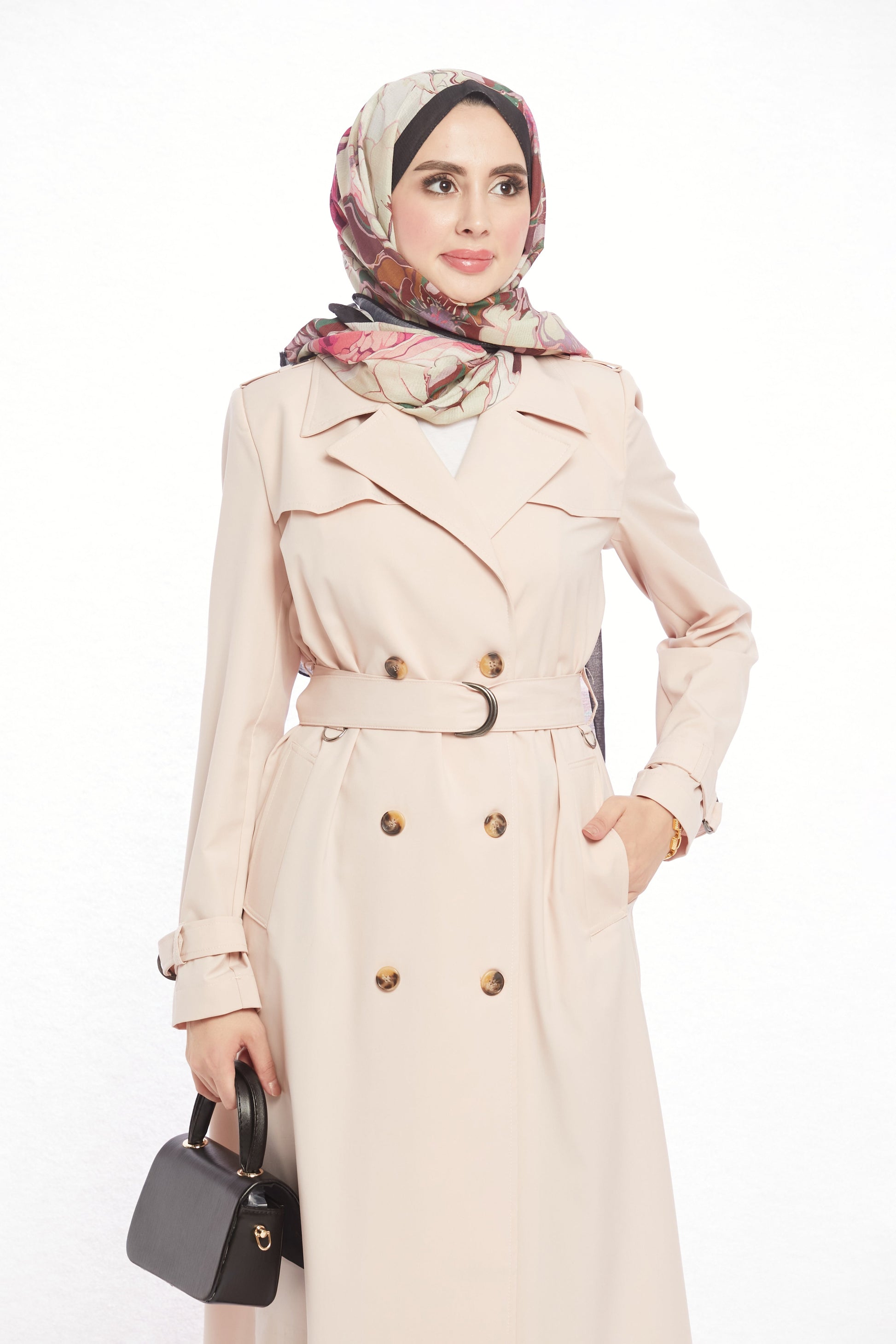 V-Neck Spring Trench Coat Without Lining