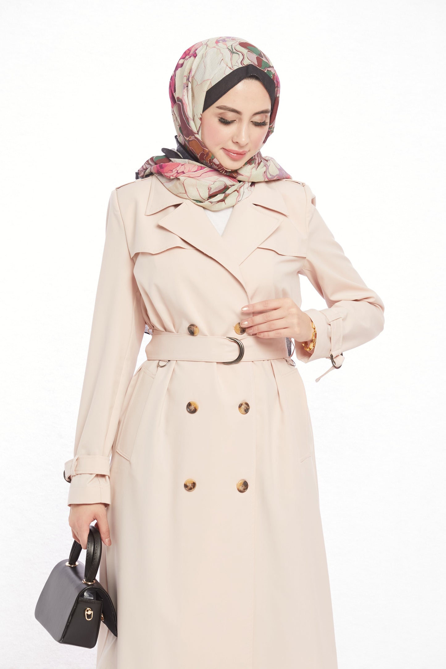V-Neck Spring Trench Coat Without Lining