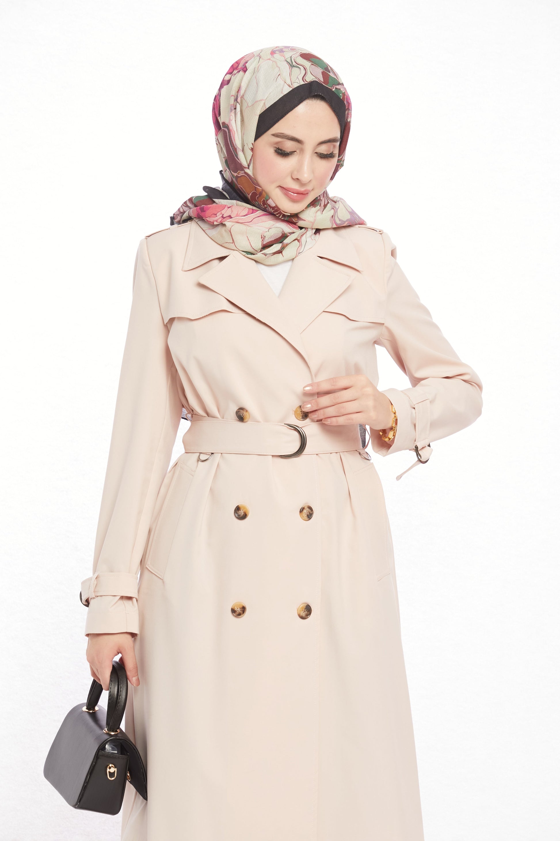 V-Neck Spring Trench Coat Without Lining