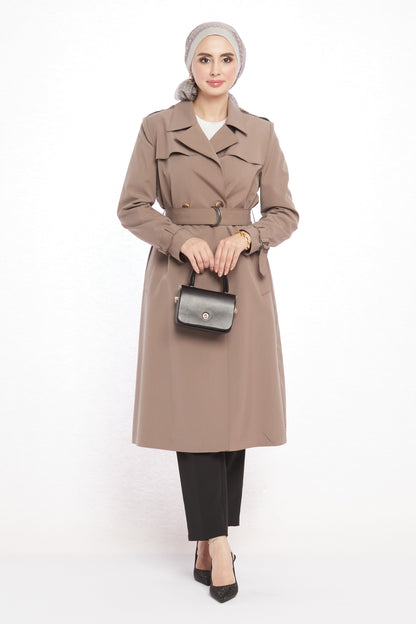 V-Neck Spring Trench Coat Without Lining