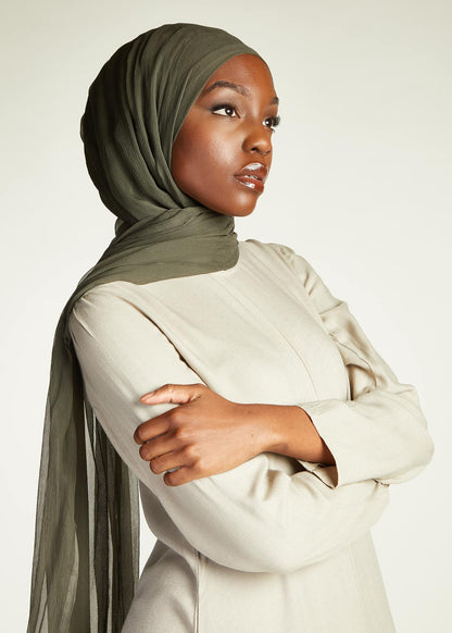 Long Line Abaya Grey