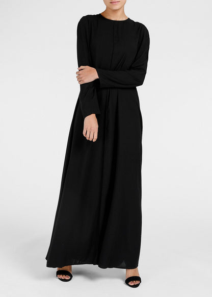 Long Line Abaya Black