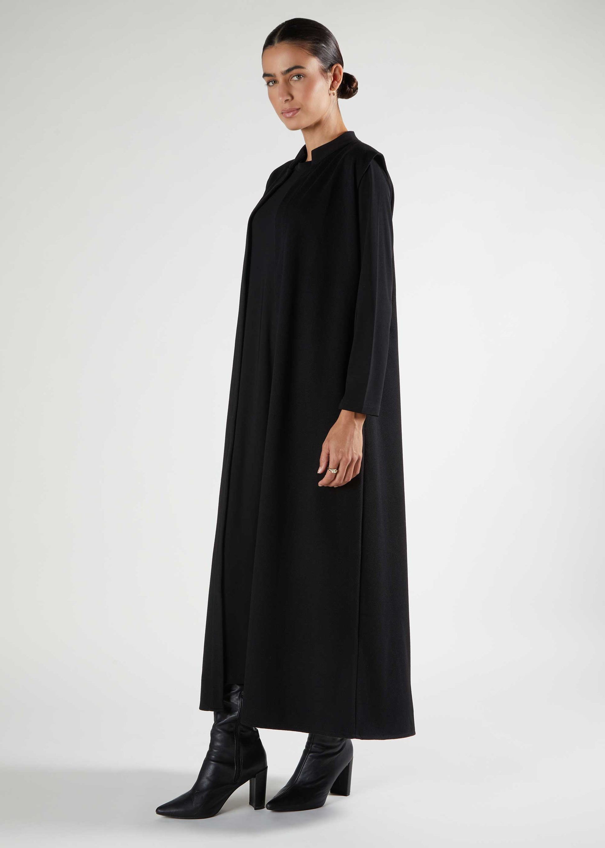 Longline Gilet Black - Final Sale