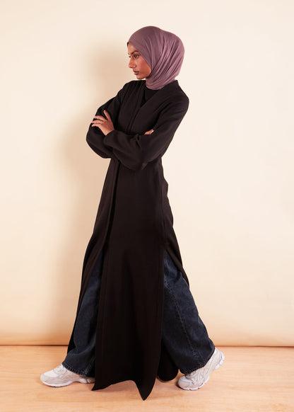 Slim Silhouette Cover Up Black - Final Sale