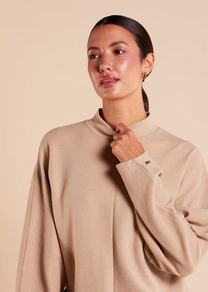 Loose Fit Knit Midi Cream - Final Sale