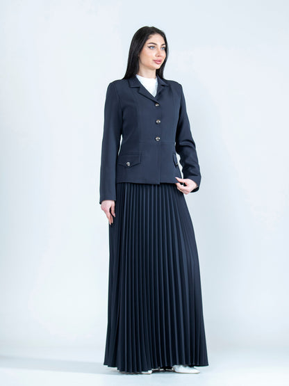 Women's pleated skirt set