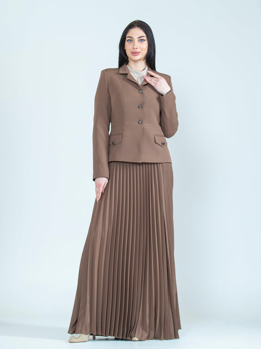 Women's pleated skirt set