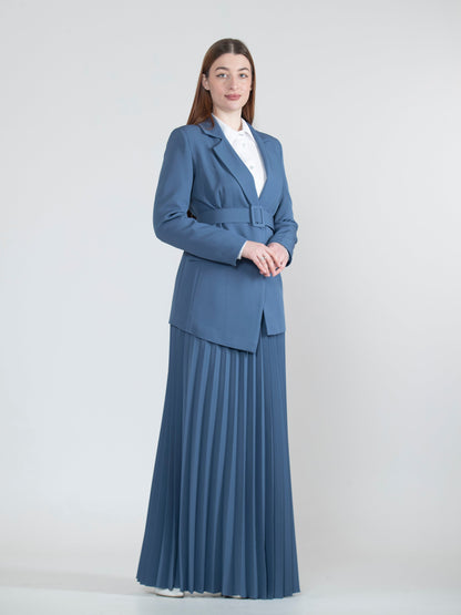 formal pleated skirt set