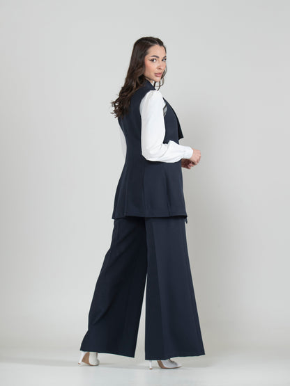 Enchanted Details Vest Set – 3 Pieces