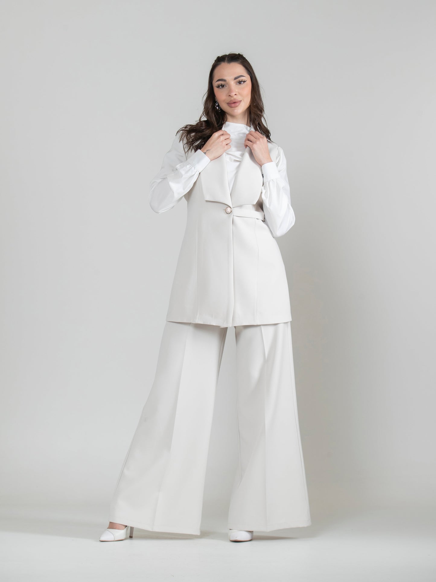 Enchanted Details Vest Set – 3 Pieces