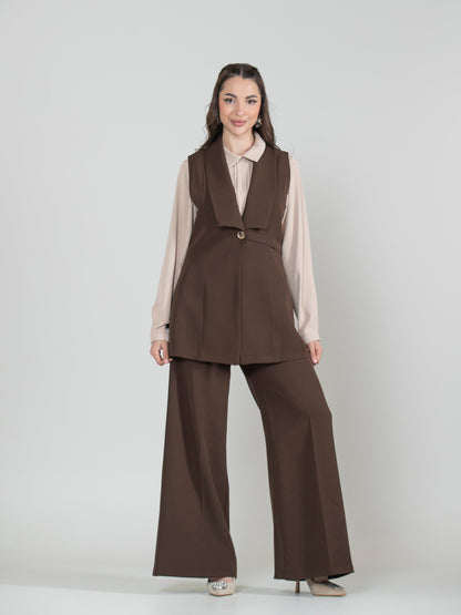 Enchanted Details Vest Set – 3 Pieces