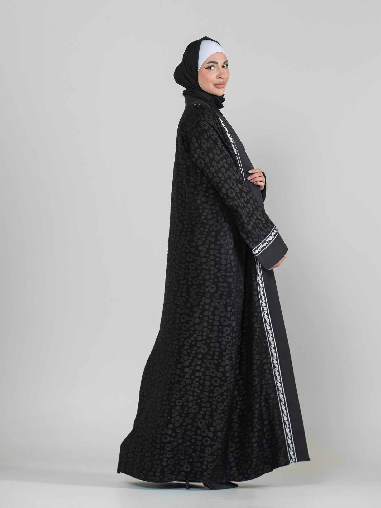 Luxury Silk Prestige Two-Piece Abaya